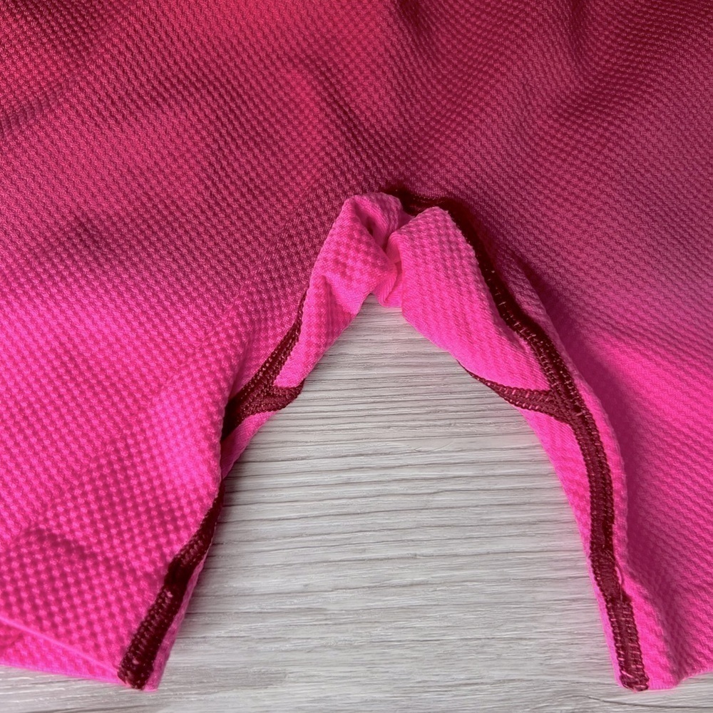 VS PINK ribbed red pink ombre bike shorts size M - Picture 8 of 15